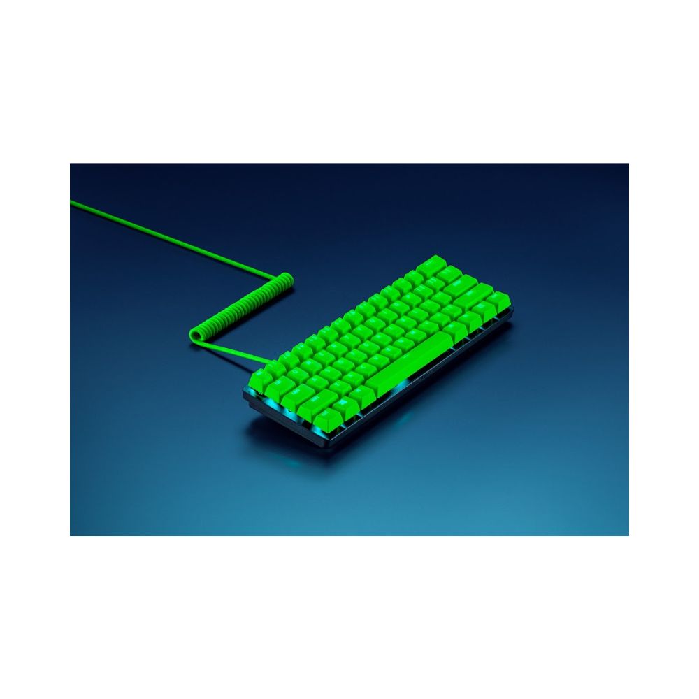 Juego de Teclas Razer PBT + Cable En Espiral Verde