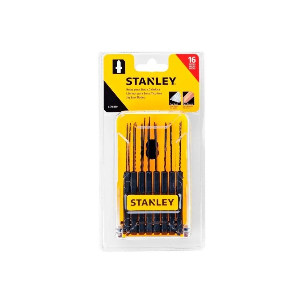 Kit Hojas para Sierra Caladora Stanley 16 Piezas