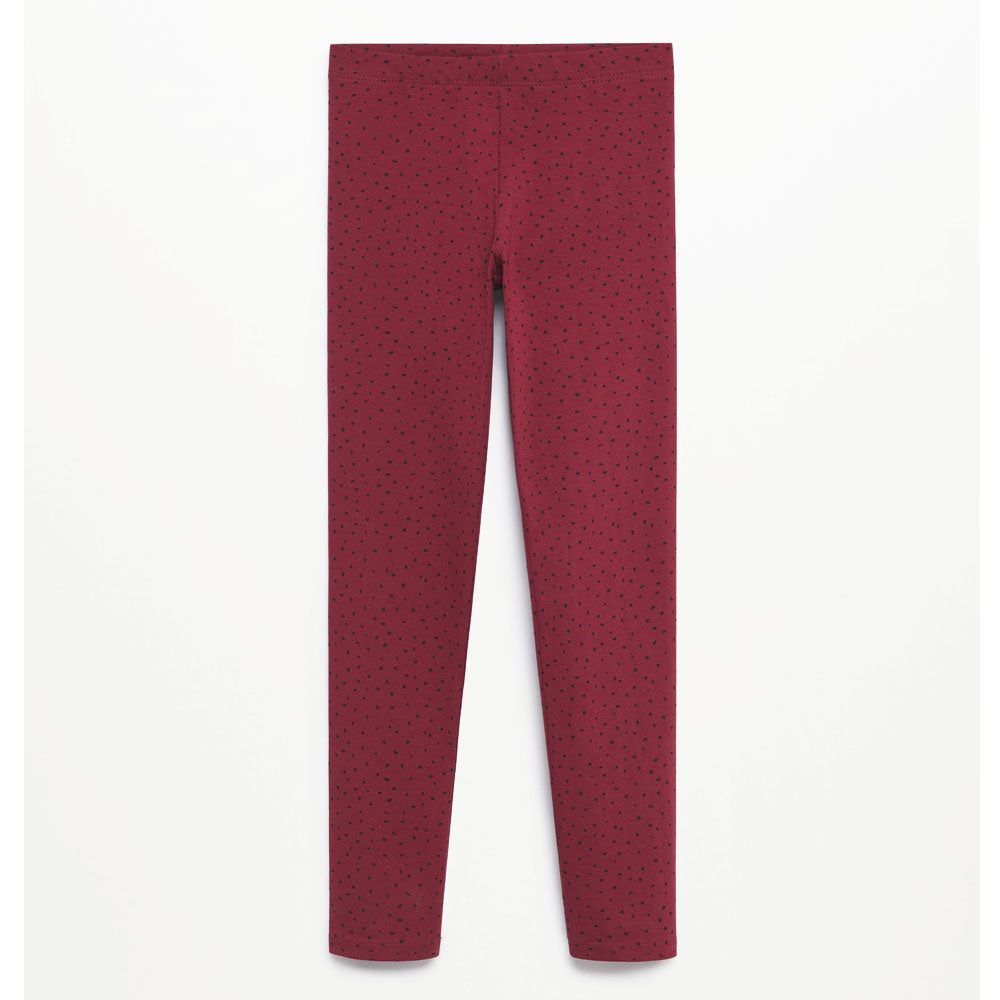 Leggings Mango Kids en Color Granate