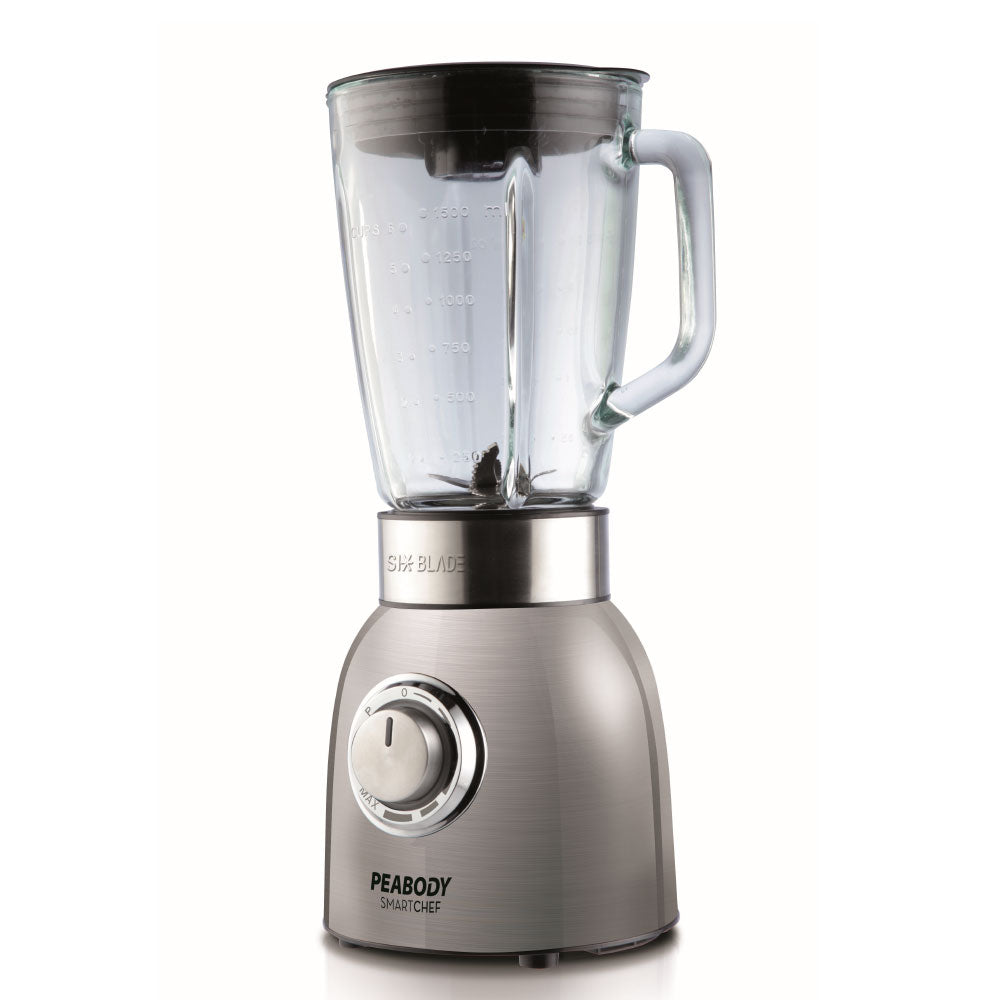 Licuadora de Mesa Peabody Six Blade de 1000W y 1.5 Litros Inox