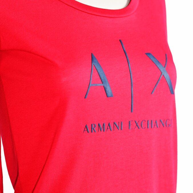 Manga Larga Armani Exchange en Regaliz Rojo