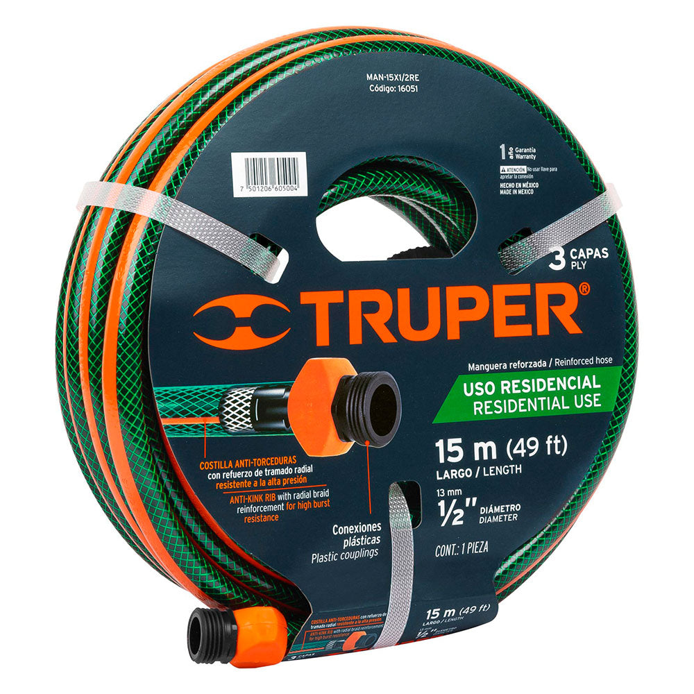 Manguera Truper 1/2' 15 m