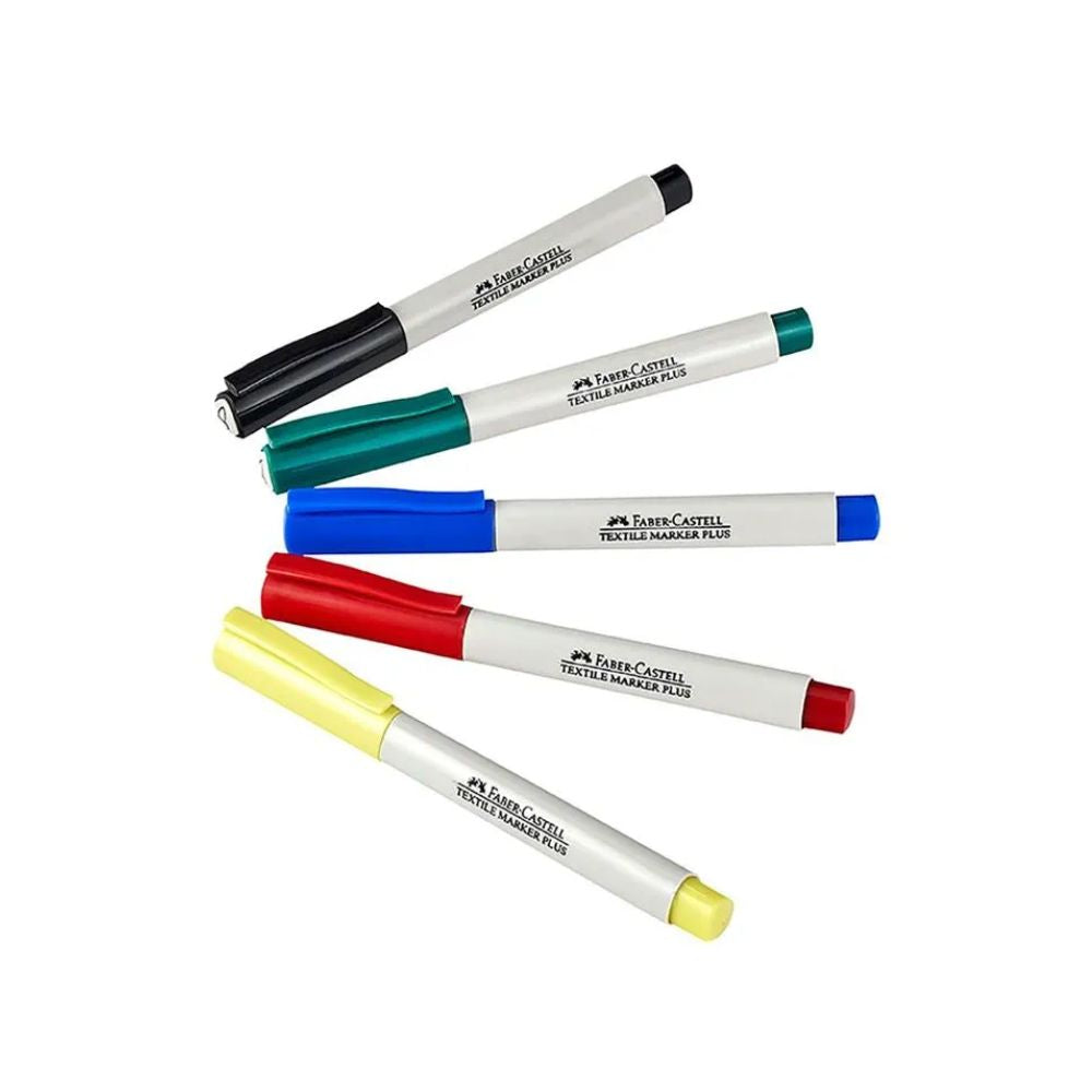 Marcadores para Textiles Faber Castell de 4 Unidades