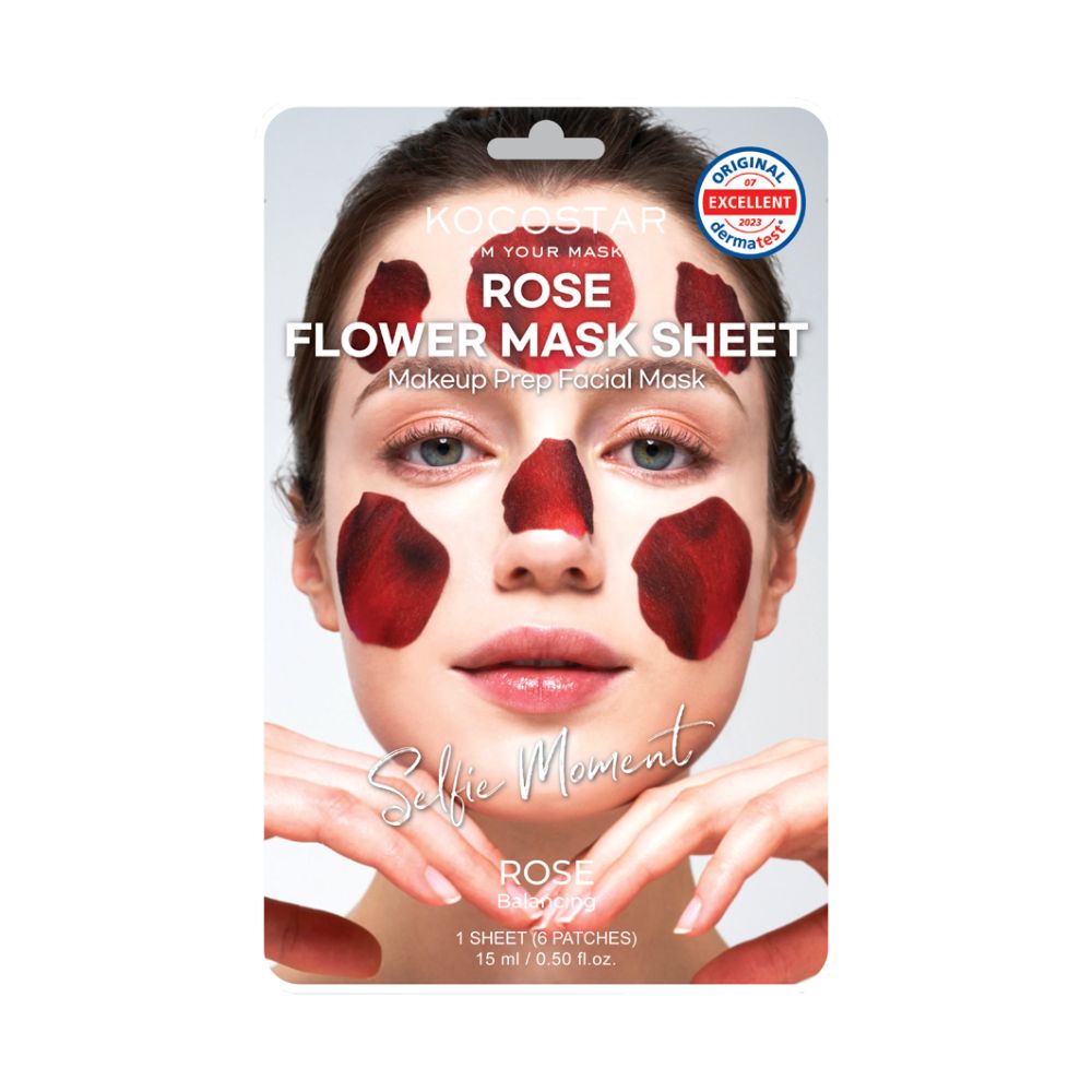 Mascarilla Rose Flower Mask Kocostar (6 patches)