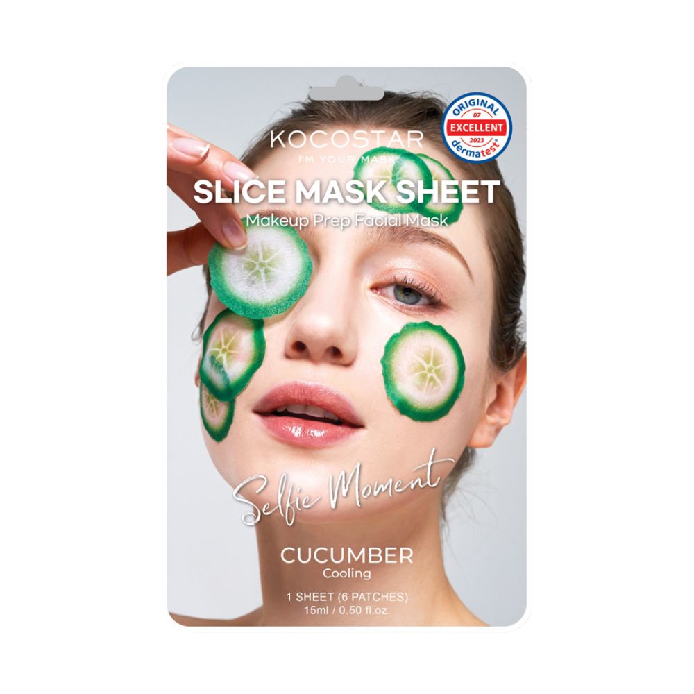 Mascarilla Slice Mask Sheet Cucumber Kocostar (6 patches)