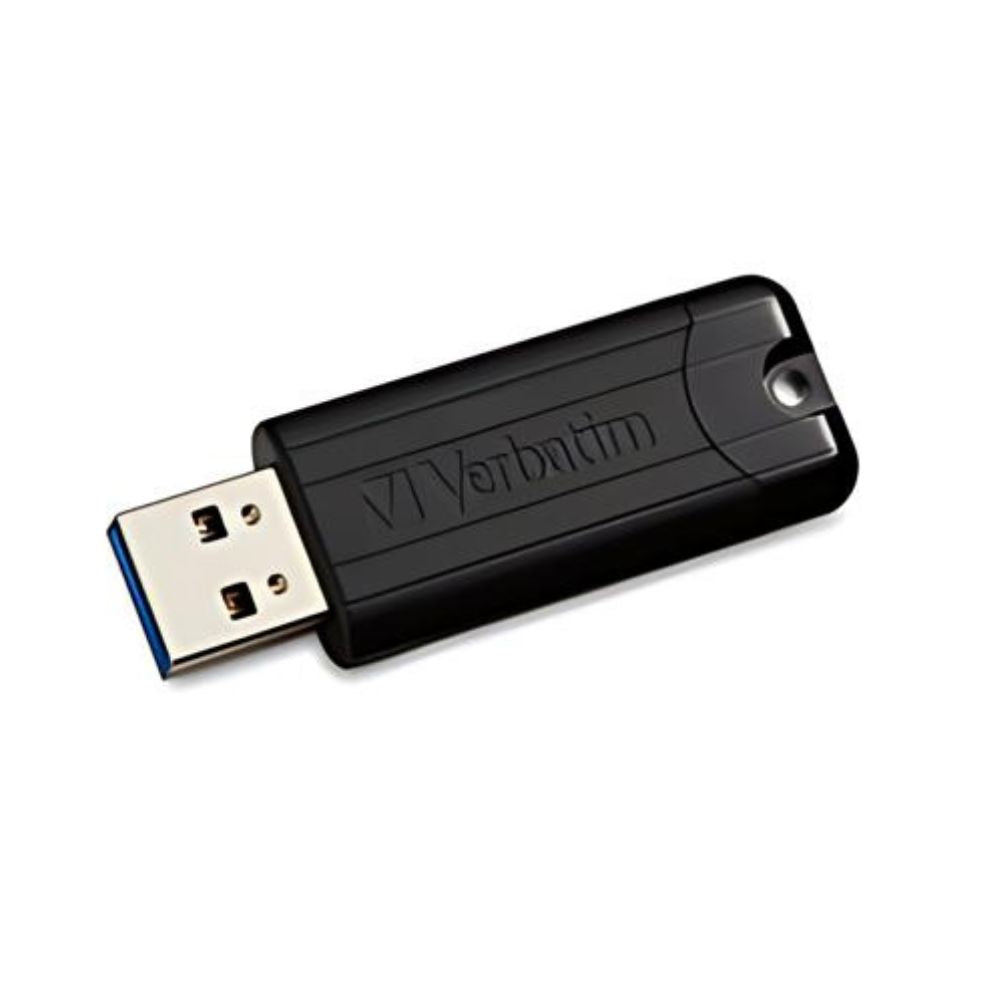 Memoria Flash USB 3.2 Verbatim PinStripe de 128GB