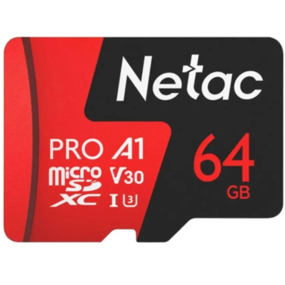 Micro SD Netac Extreme Pro SDHC 64GB C10 hasta 100MBps Codigo NT02P500PRO-064G-S