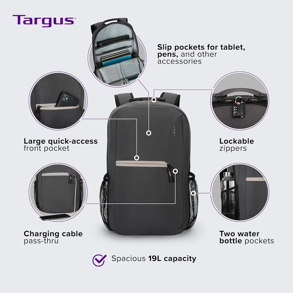 Mochila Targus City Fusion Negra 15.6"