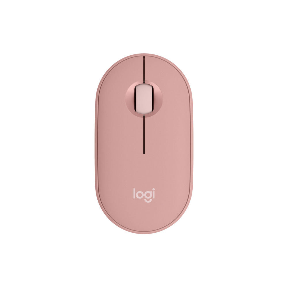 Mouse 2 M350 Logitech Bluetooth con un botón personalizable color rosa