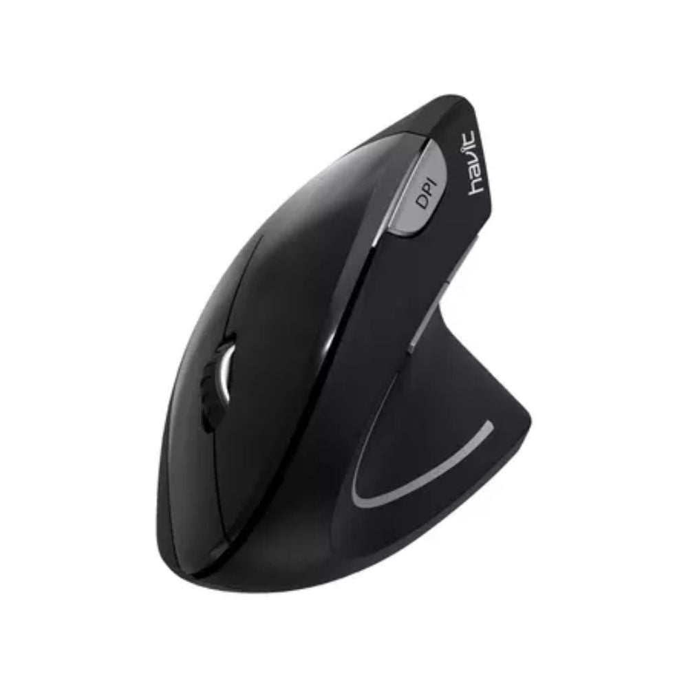 Mouse Inalambrico Havit tipo Ergonomico Vertical color Negro Codigo MS550GT-BK