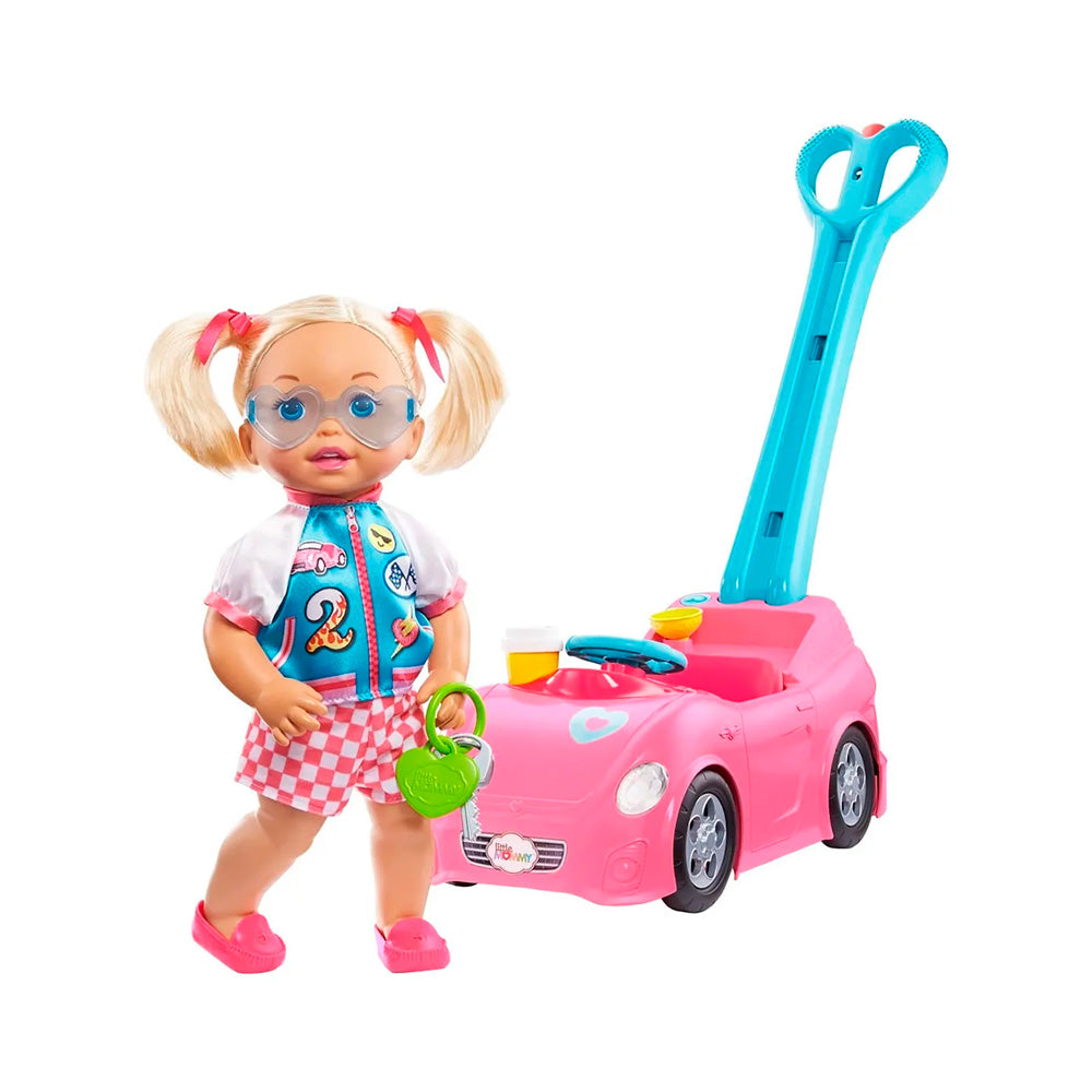 Muñeca Mattel Little Mommy Paseo con Burbujas