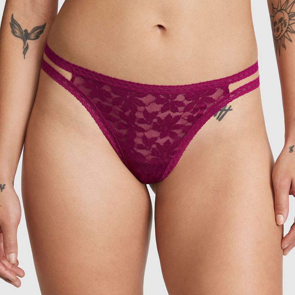 Panti PINK Colalessa Tiras de Encaje Color Magenta Intenso 11196718 5TY4