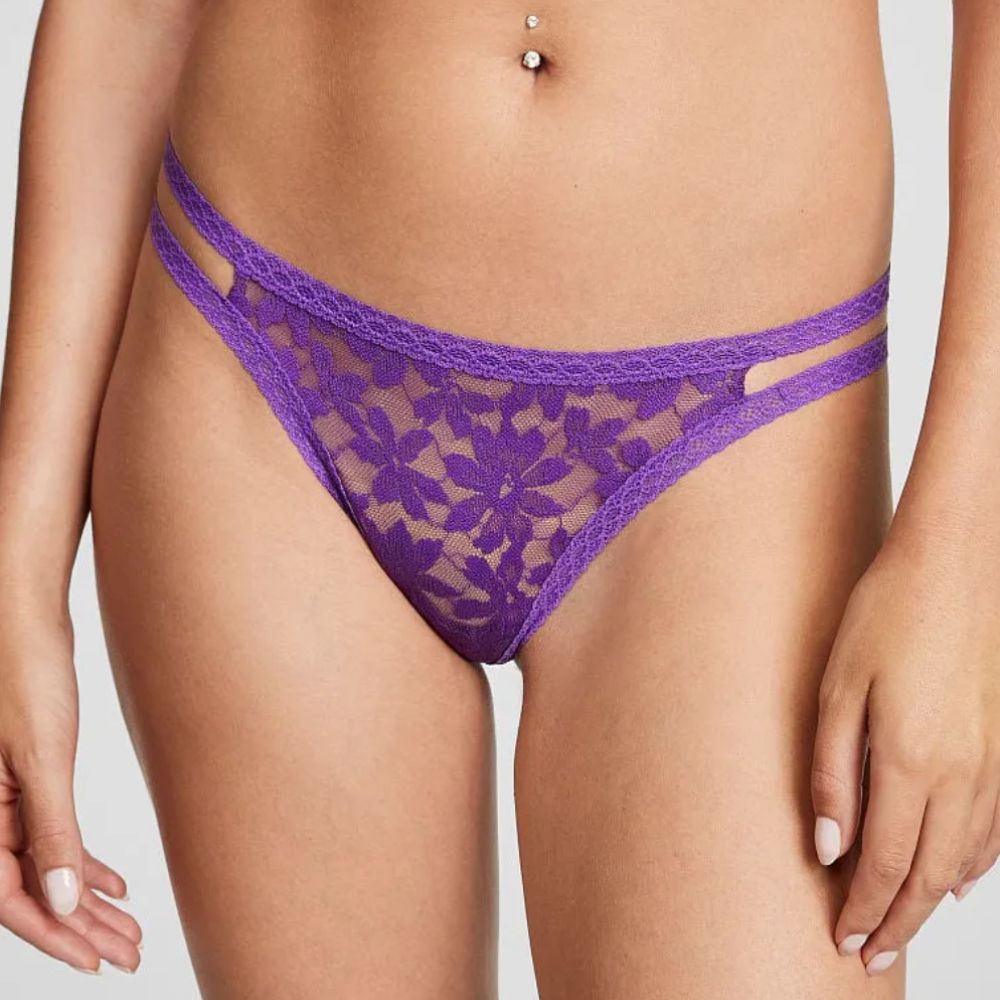 Panti PINK Colalessa Tiras de Encaje Color Purpura Oscuro 11196718 28P3