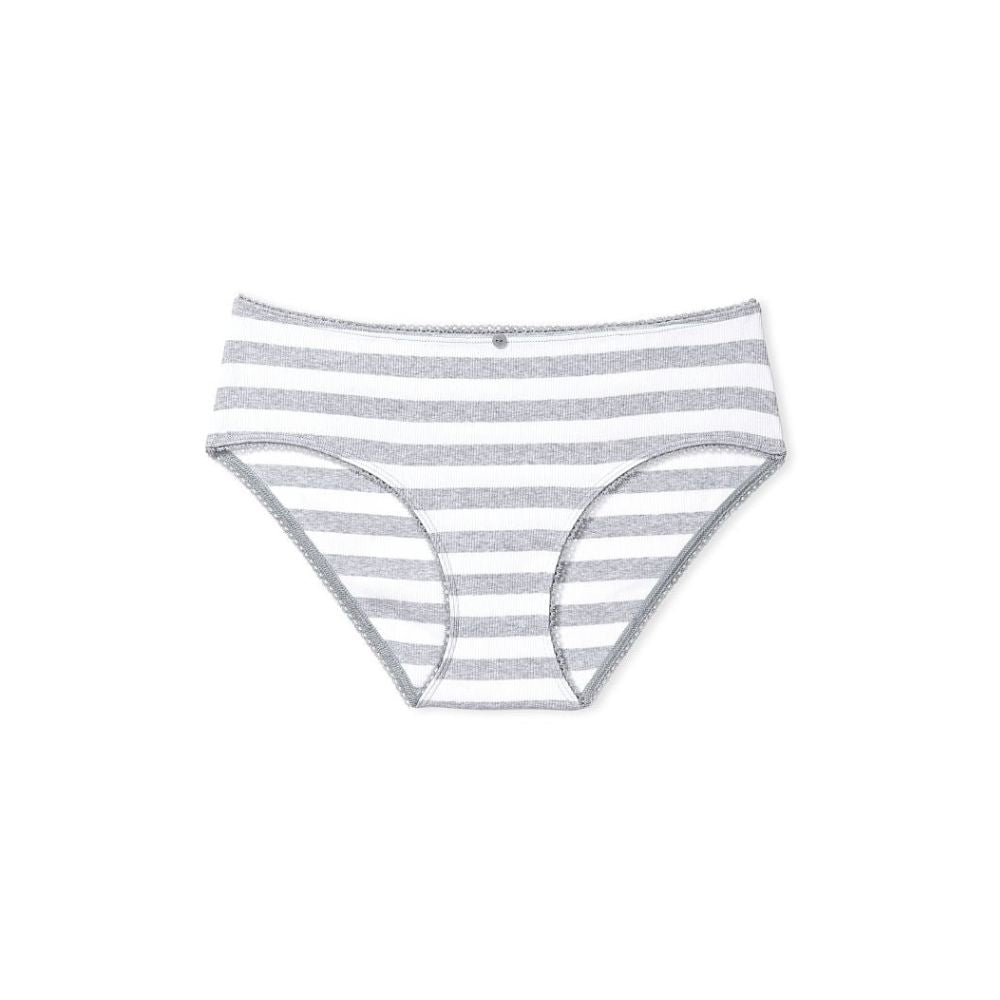 Panti Victorias Secret estilo Hiphugger de Algodon Elastizado Rayas Grises 11214896 5W68