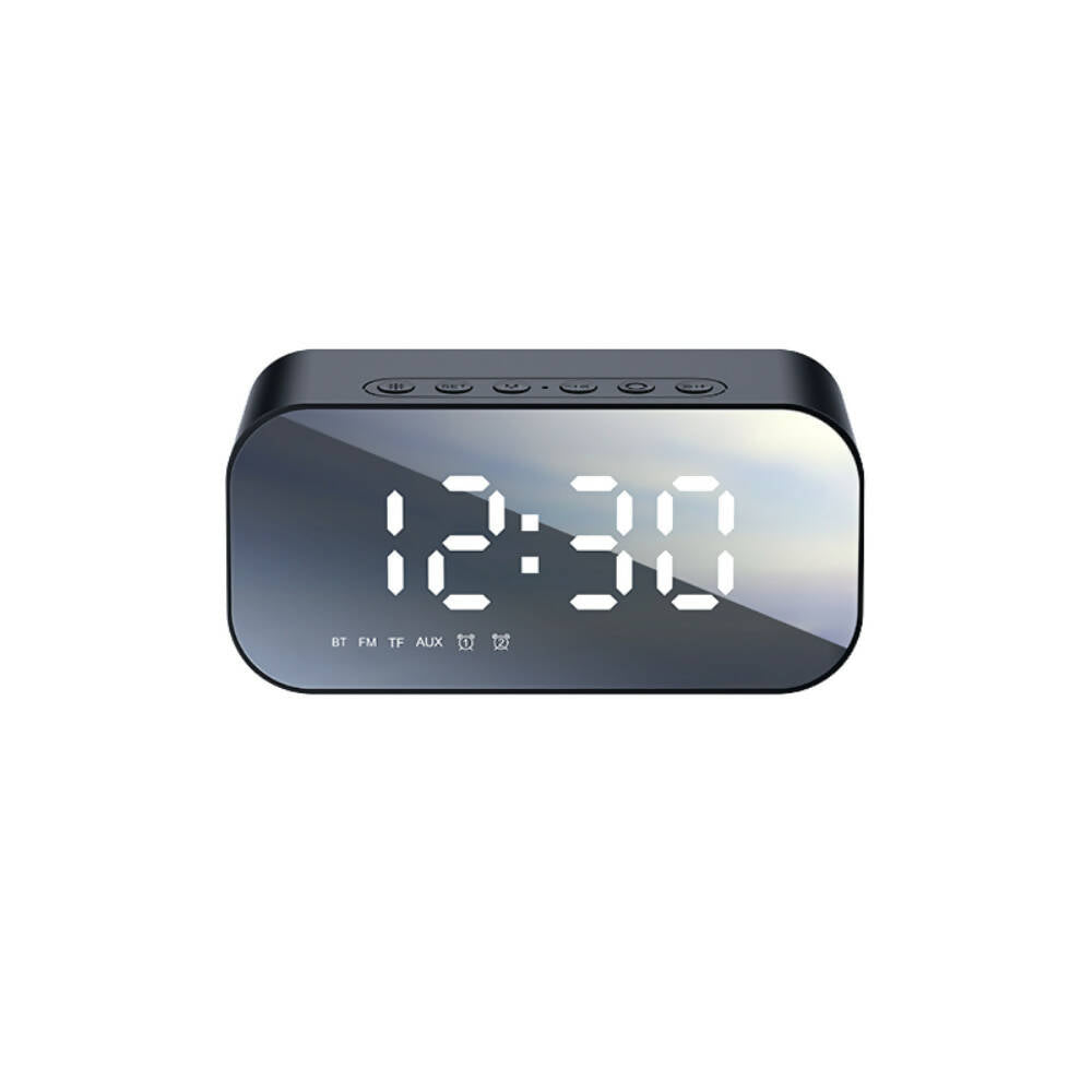 Parlante Bluetooth Havit Reloj Despertador Alarma Recargable con bateria hasta 6 horas color Negro Codigo M3