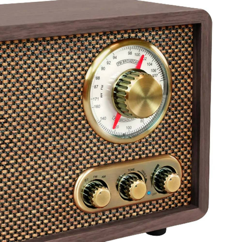 Radio Victrola Retro de Madera Bluetooth 110V