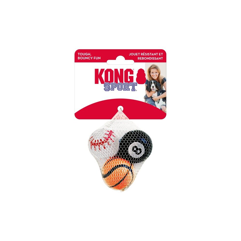 Pelotas deportivas KONG Sports de 3-pk Surtidas