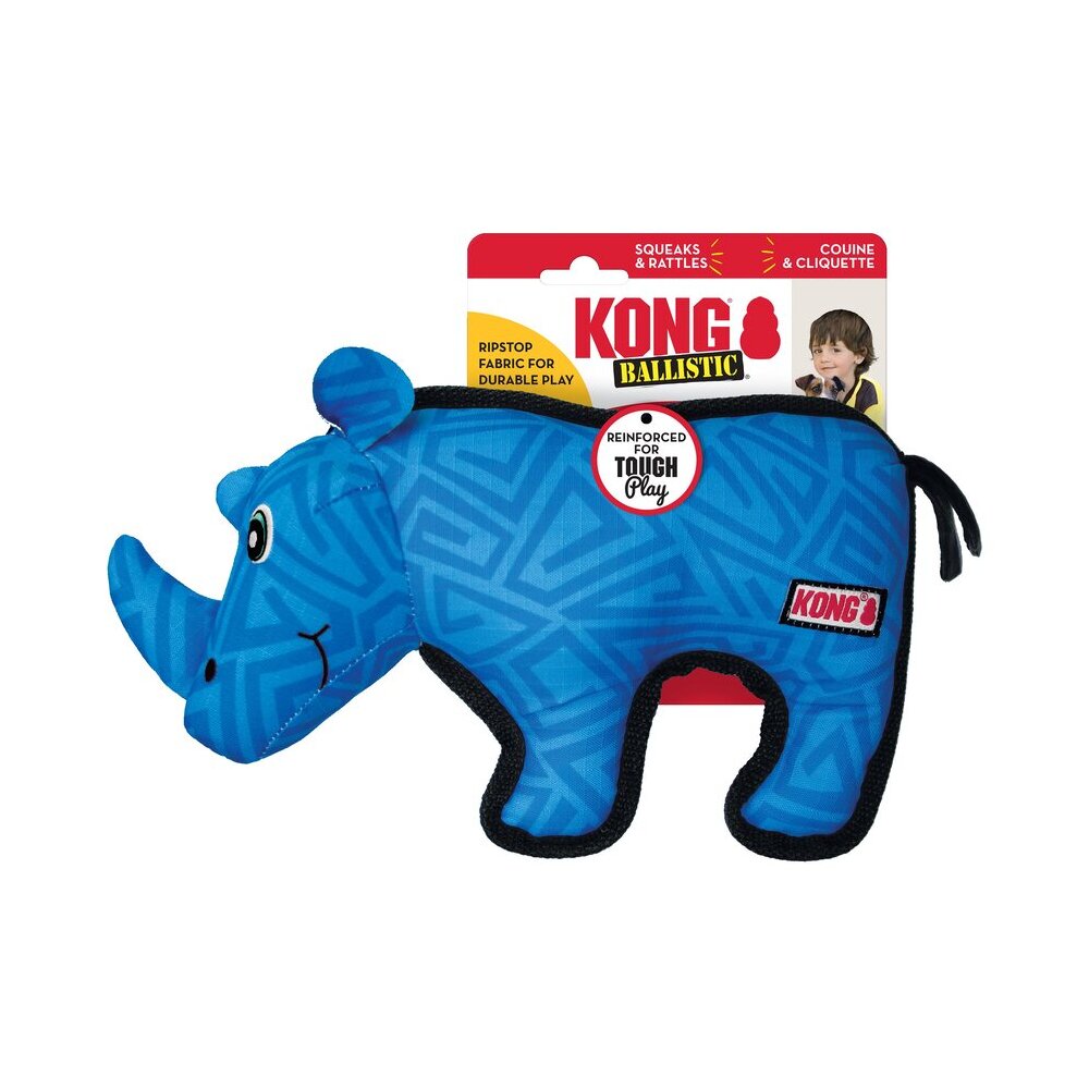 Peluche KONG Ballistic Rhino