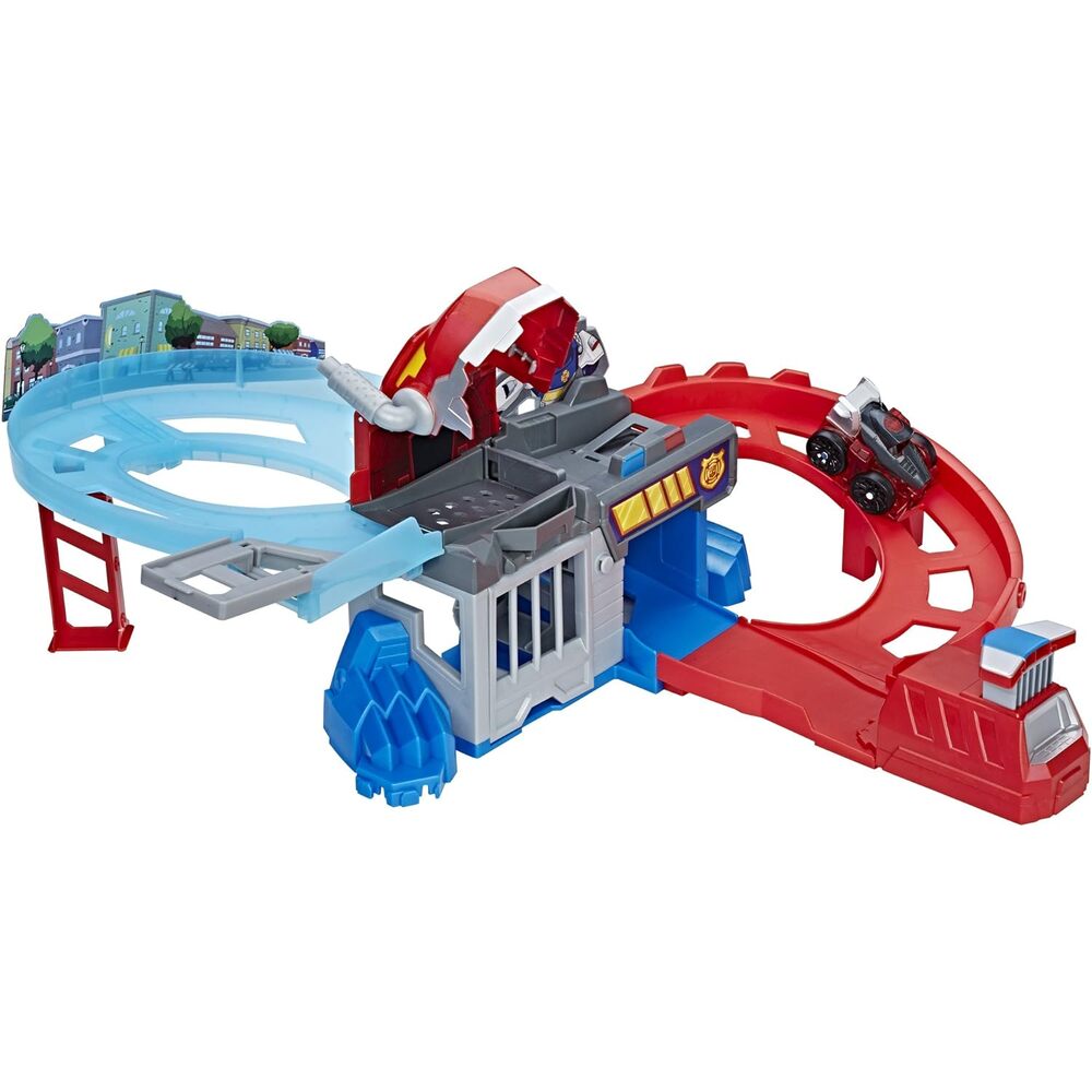 Pista de Carreras Hasbro Playskool Heroes Transformers Rescue Bots Flip Racers