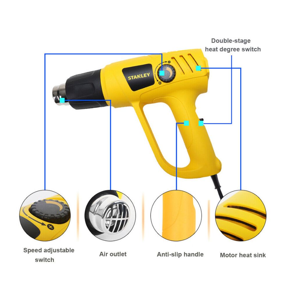 Pistola de calor Stanley 1.800W