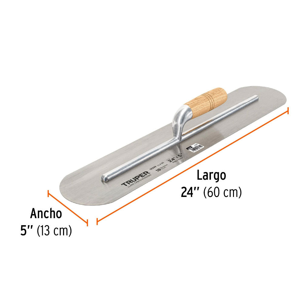 Plancha para Albañil Redondo Truper de 5" X 24"