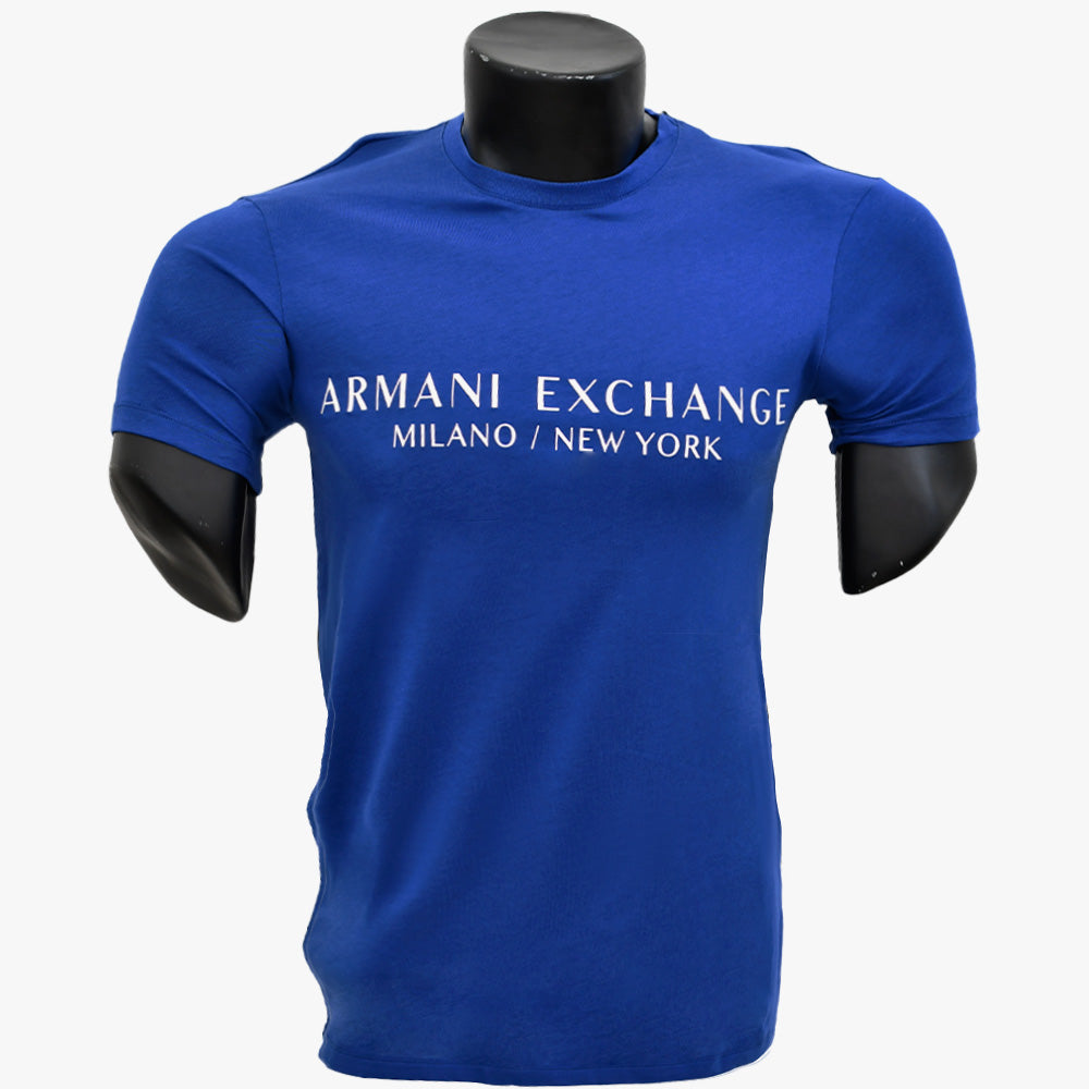 Polera Armani Exchange en Azul Sodalita