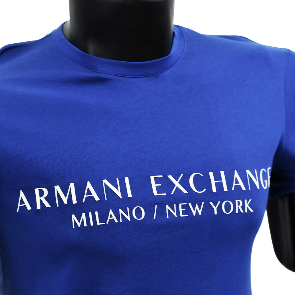 Polera Armani Exchange en Azul Sodalita