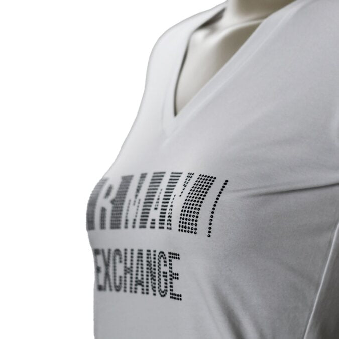 Polera Armani Exchange en Color Blanco Óptico