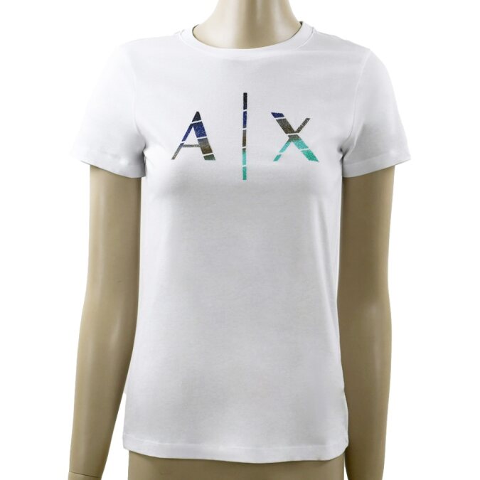 Polera Armani Exchange en Color Blanco