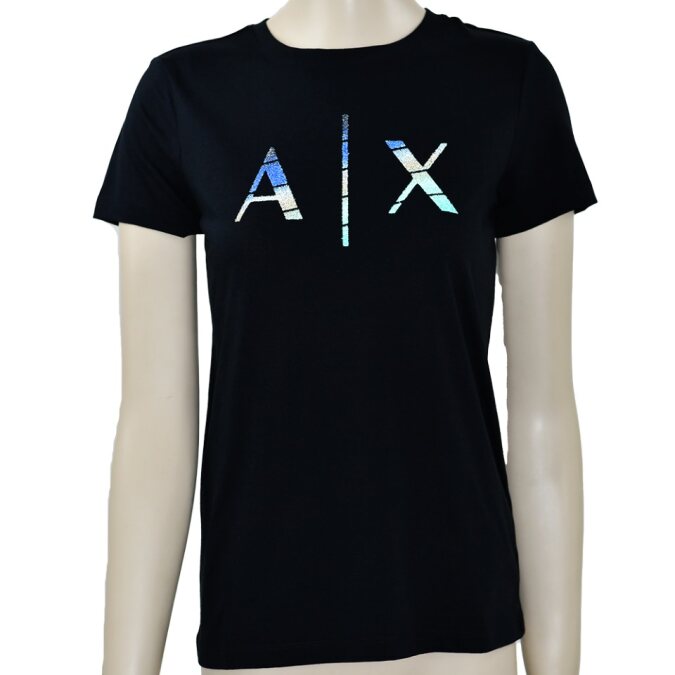 Polera Armani Exchange en Color Negro