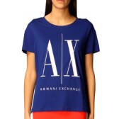 Polera Armani Exchange en Color Ultramarino