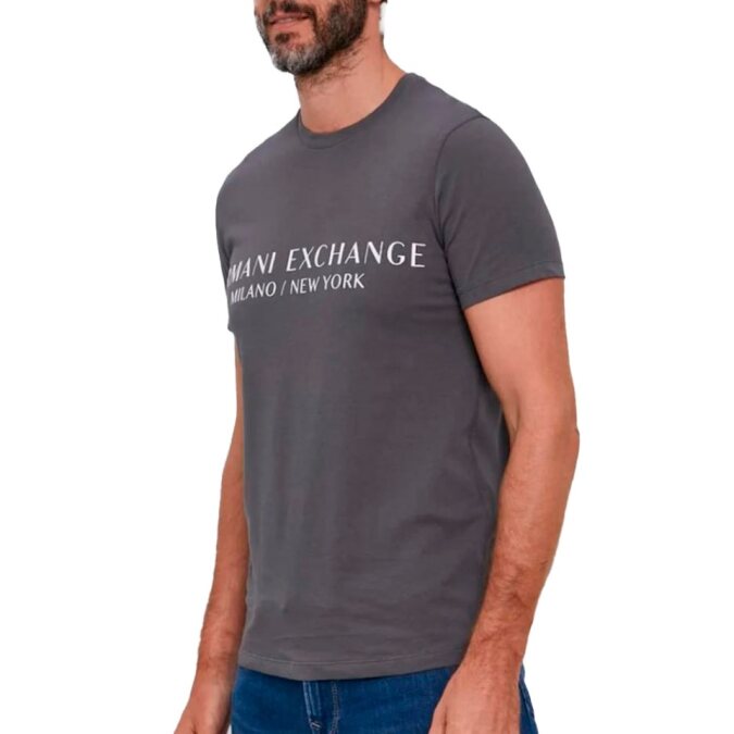 Polera Armani Exchange en Gris Oscuro