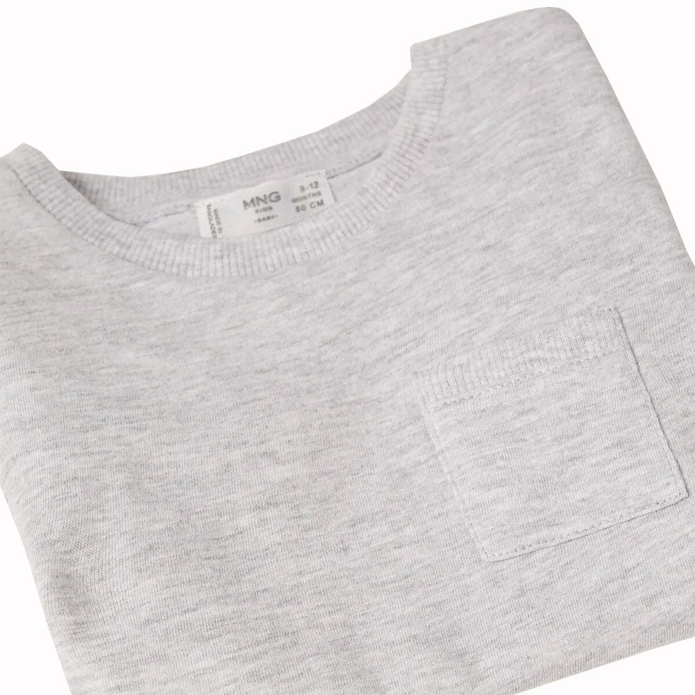 Polera Mango Kids en Color Gris