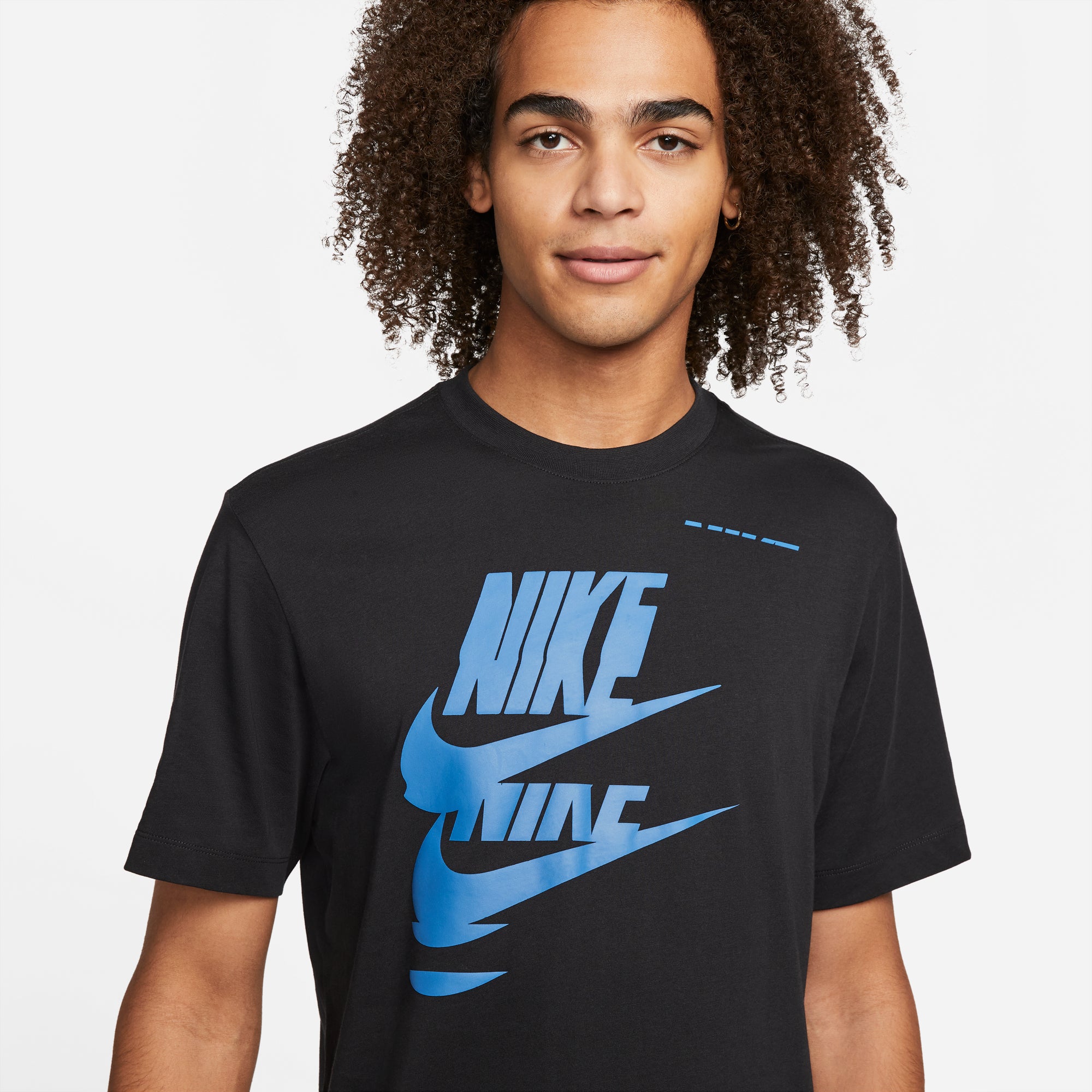 Polera Nike Color Negro Y Azul