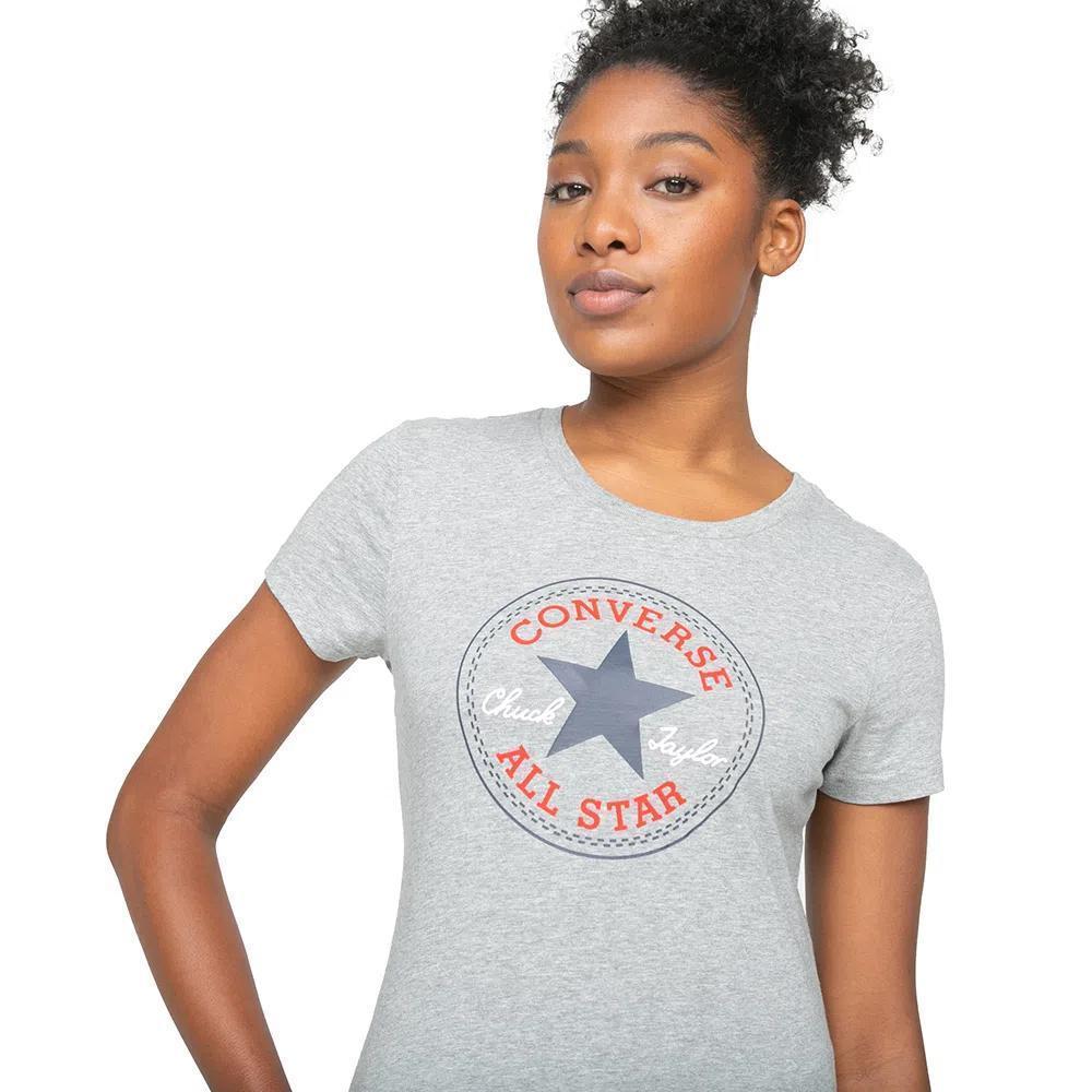 Polera Converse Core Chuck Patch Tee Grey