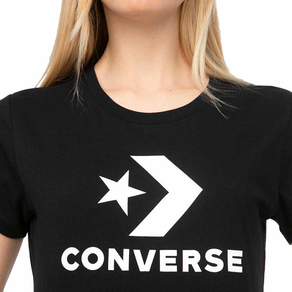 Poleras Converse Color Negro Con Blanco