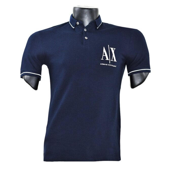 Polo Armani Exchange en Color Ultramarino