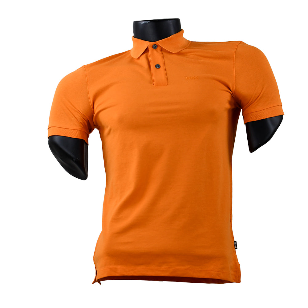 Polo Boss 50425985 Naranja Abierta