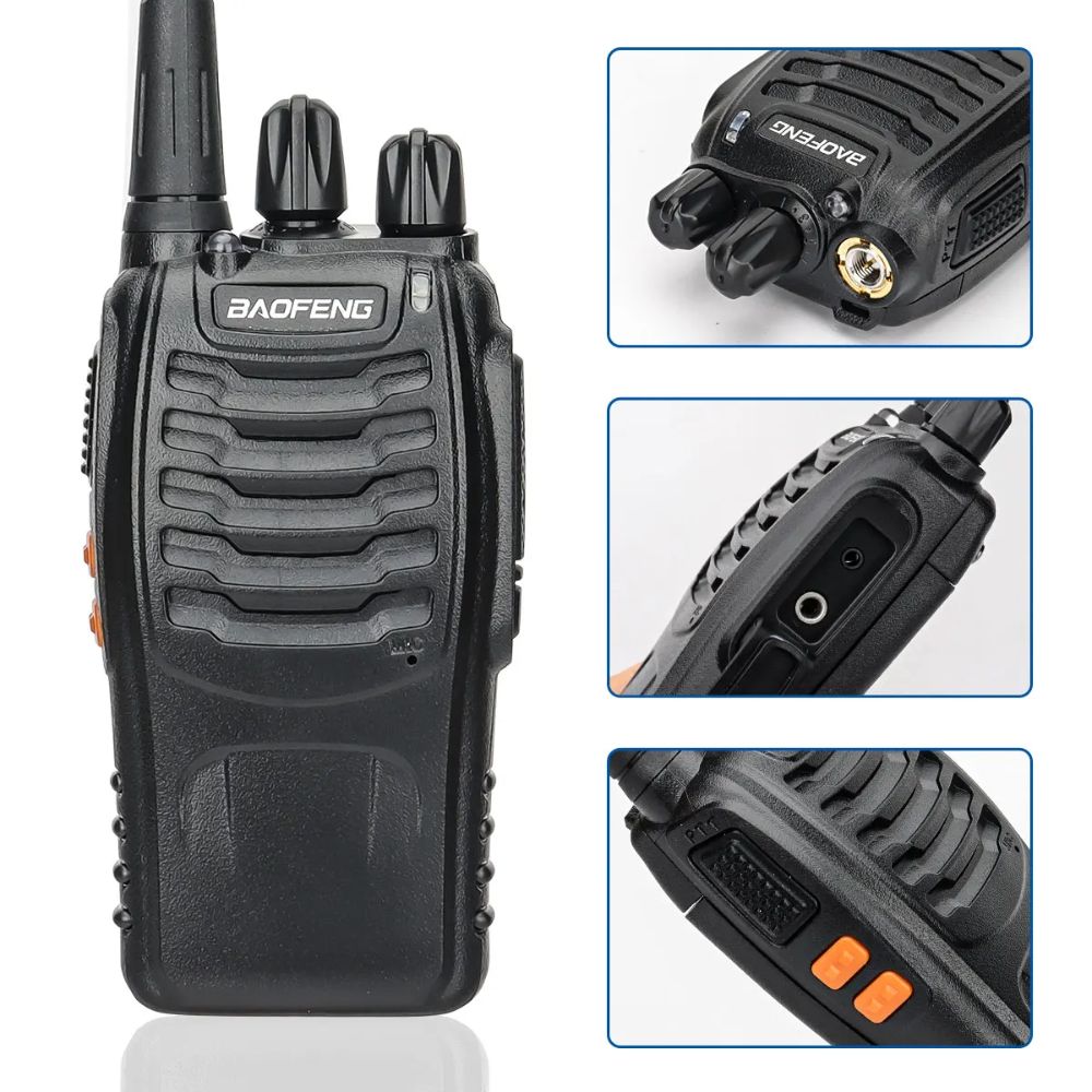 Radio Portable Baofeng UHF Analogico 400 a 470 MHz 16 Canales Potencia 5W BF-888S