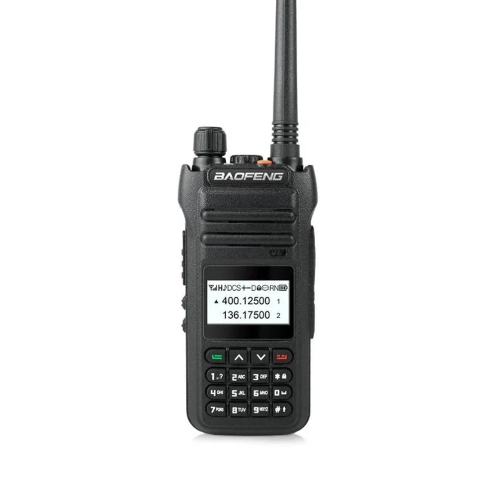 Radio Portable Baofeng UHF VHF con Pantalla Doble Banda 128 Canales Potencia 10W IP57 BF-H5