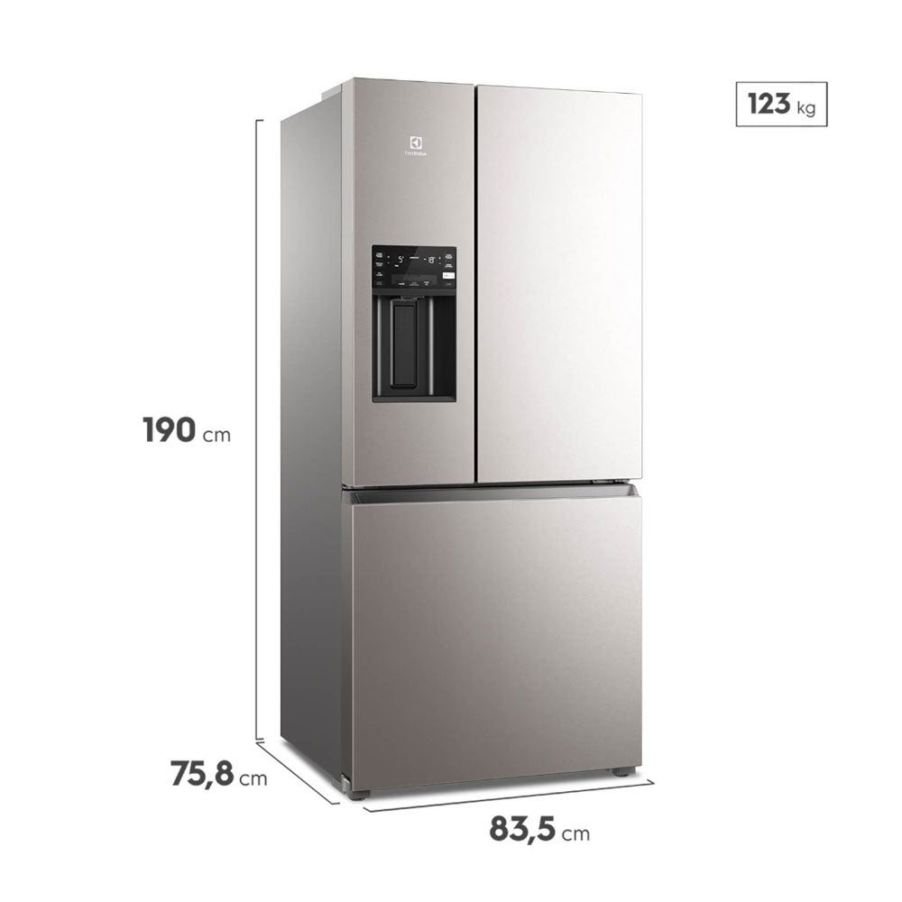 Refrigerador IM8IS  Electrolux Silver  No-Frost French Door Inverter + Inteligencia Artificial 540 Litros