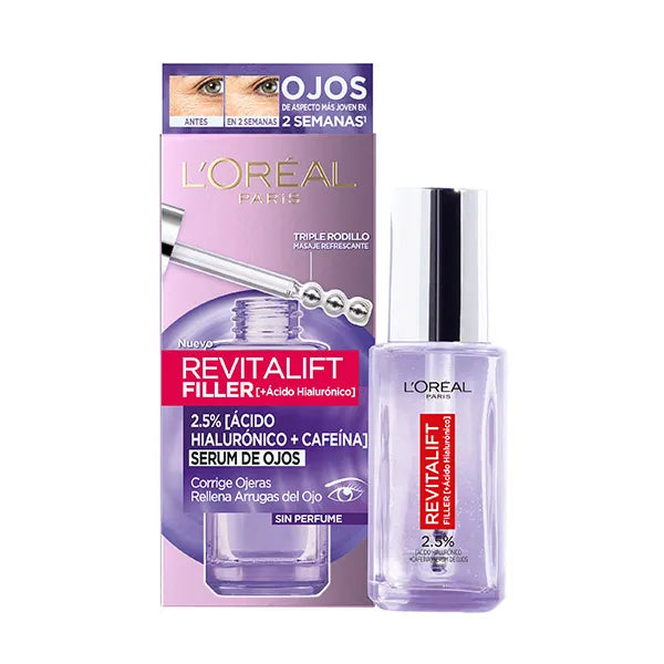 Serum para Ojos Loreal Revitalift Ácido Hialurónico 20 ml.