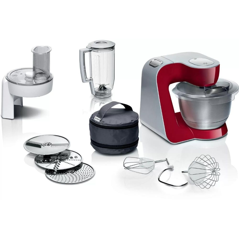 Robot de Cocina Bosch MUM 5 1000W  Rojo-Plateado