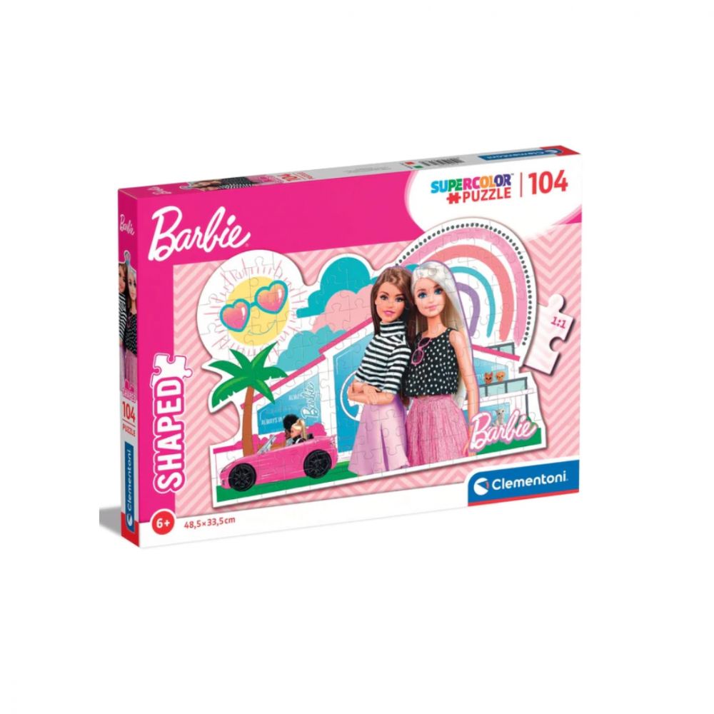 Rompecabeza de Barbie Shaped 104 piezas CLEMENTONI