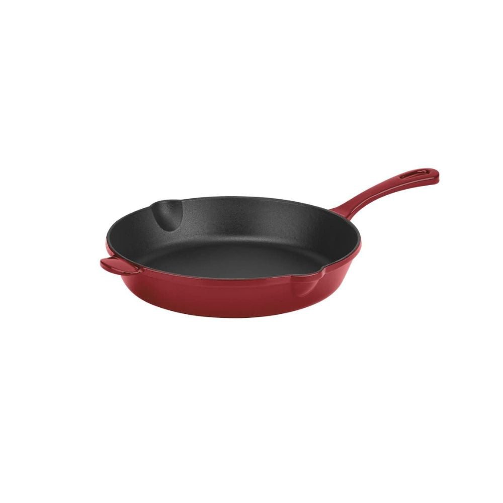 Sartén Cuisinart Redonda de 10" en Color Rojo Cardenal