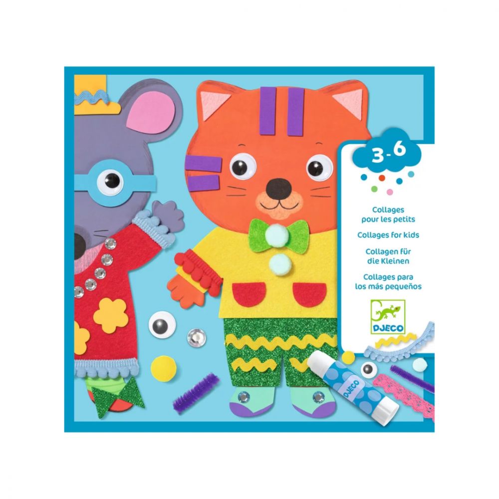 Set De Manualidades Djeco Collages Para Los Más Pequeños