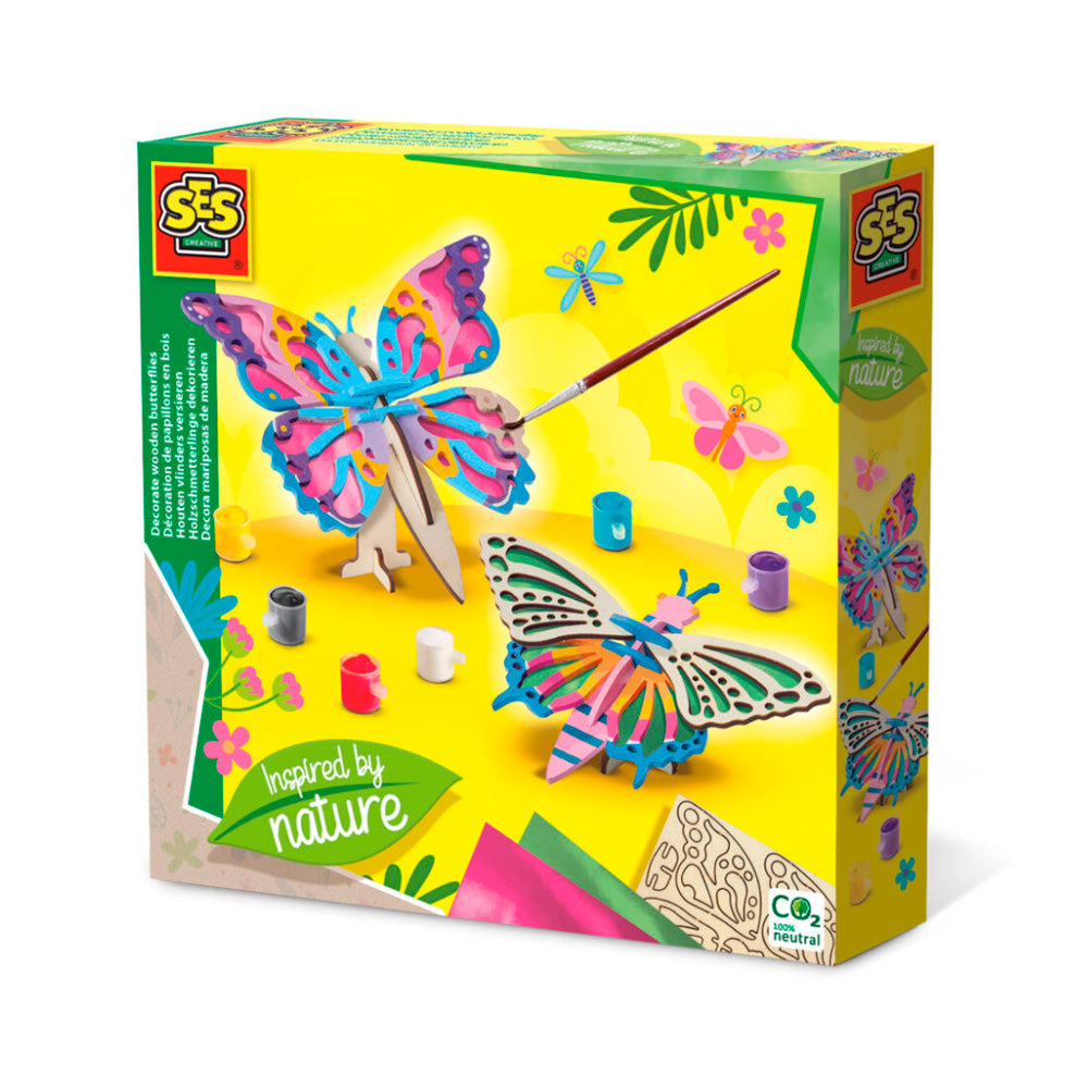 Set De Manualidades Ses Creative Decora Mariposas De Madera Inspirado Por La Naturaleza