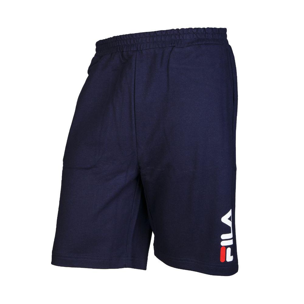 Short Masc Fila Practical Logo Azul Marino