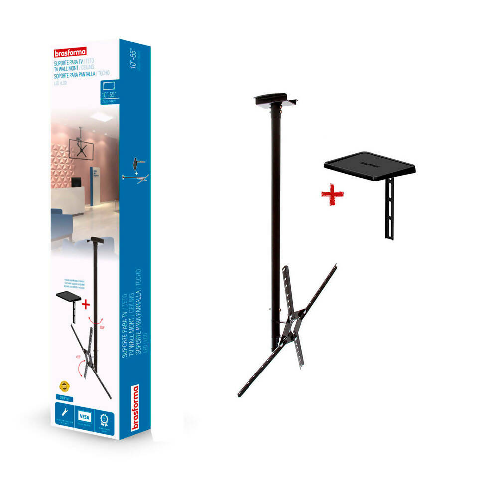 Soporte de Techo Para TV Brasforma 10/55" Prod Digi