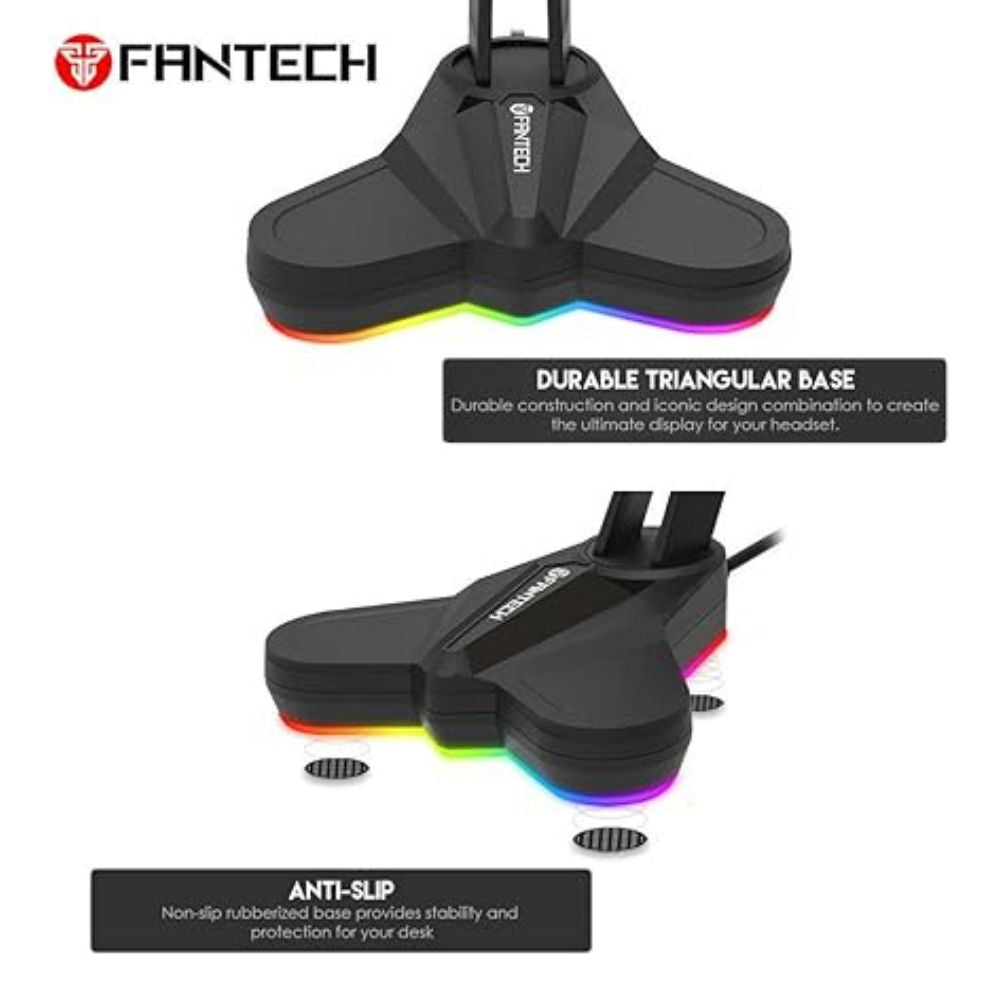 Soporte Para Audífonos Gamer Fantech Torre Con Luces RGB